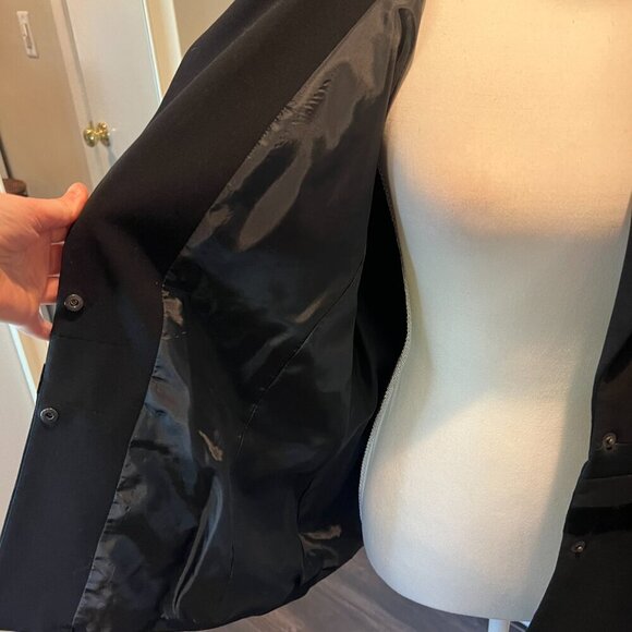 Apostrophe Essentials Black Blazer with velvet & satin detail, Size 16 - Picture 11 of 13